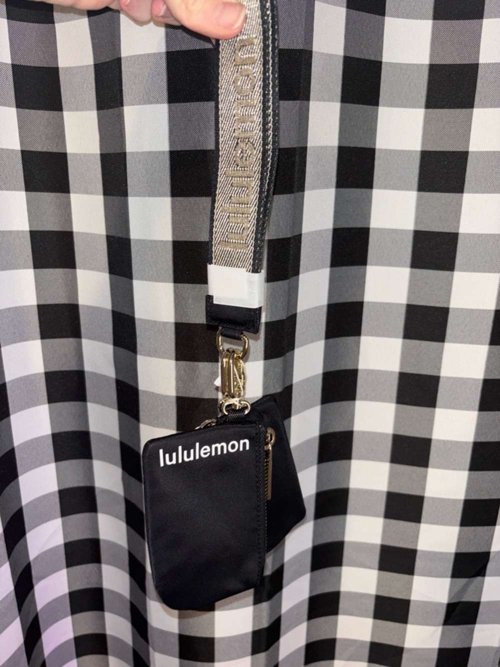 Lululemon Black and Gold Dual Pouch Wristlet NWT - Picture 2 of 3